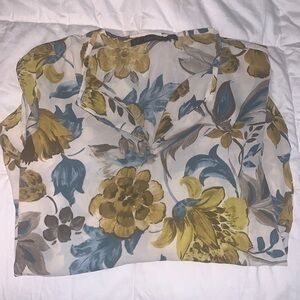 Zara Floral Blouse XS